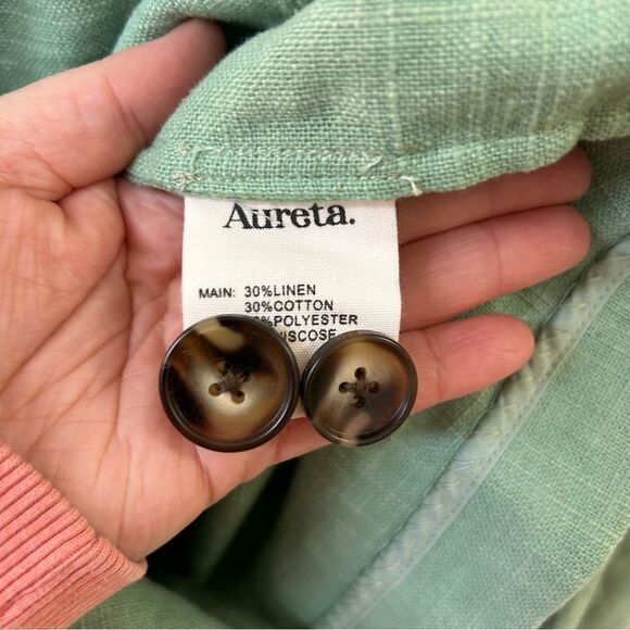 NWOT Free People Aureta Carrie Linen Blazer Large - Picture 7 of 8